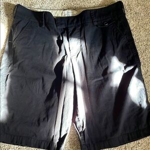 Dockers Black Flat Front Shorts Casual Style